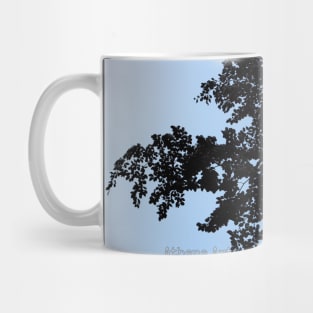 Blue Tree Silhouette Mug